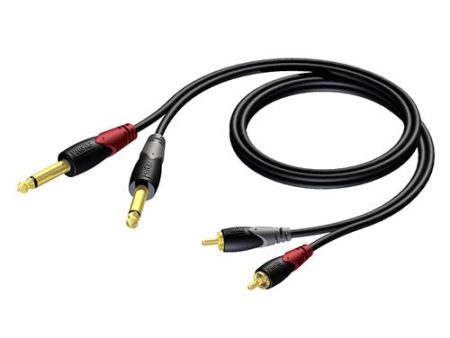 Cabo 2XRCA 2XJACKM CLA631 1,5m Procab For Discount