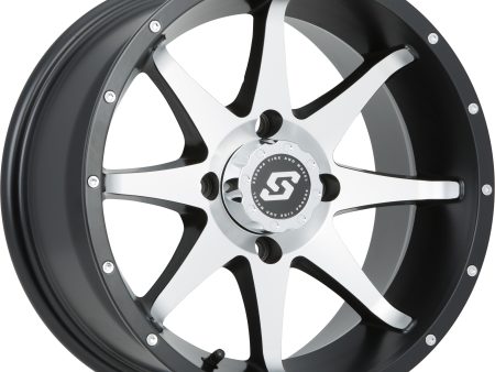 STORM WHEEL 12X7 4 110 5+2 (+10MM) BLK MACHINED For Sale