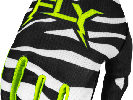 YOUTH LITE UNCAGED GLOVES BLACK WHITE NEON GREEN YM For Discount