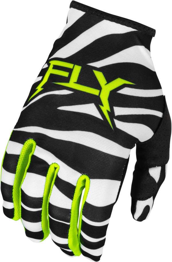 YOUTH LITE UNCAGED GLOVES BLACK WHITE NEON GREEN YM For Discount