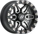 SPLIT 6 BDLK WHEEL 14X7 4 156 4+3 (+5MM) BLK MACHINED For Discount